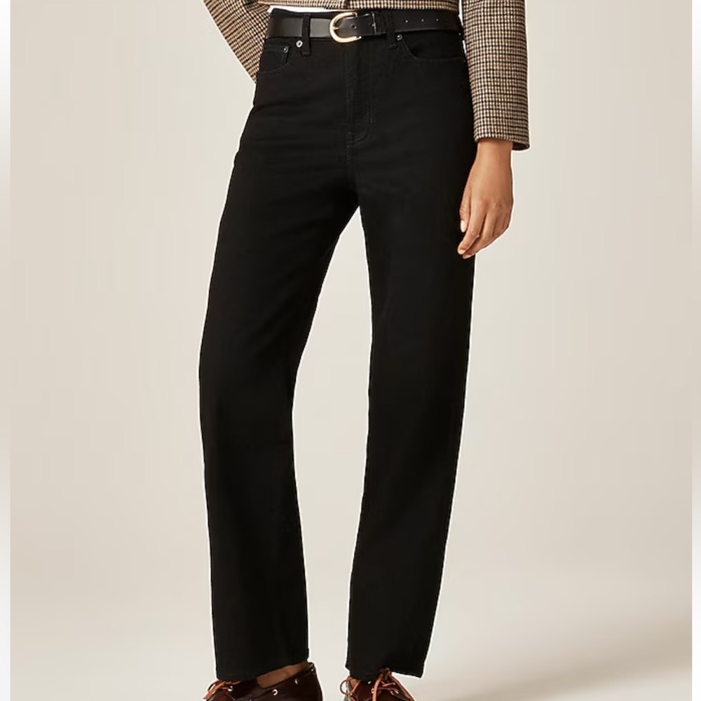 J crew black rinse Tall slim-wide jean - Picture 2 of 5